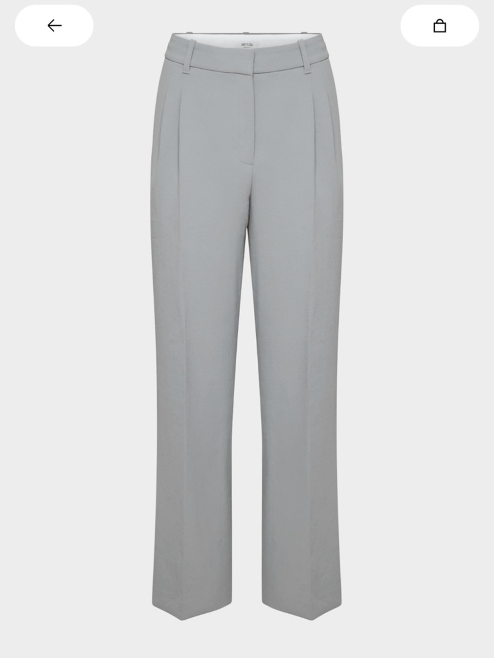 Aritzia Wilfred grey effortless pants - short